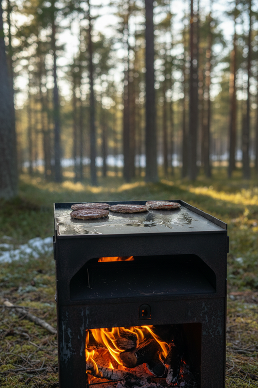 STÅLUGNEN - Pizzaugn med stekbord