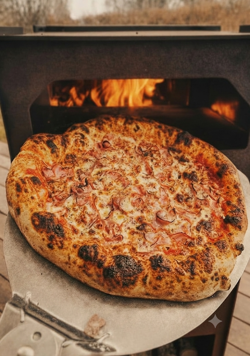 STÅLUGNEN - Pizzaugn med stekbord