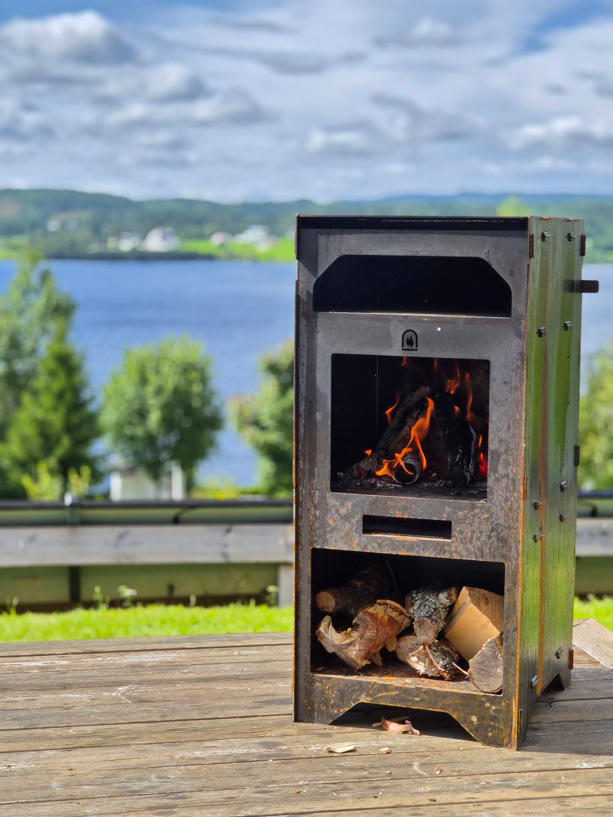 STÅLUGNEN - Pizzaugn med stekbord